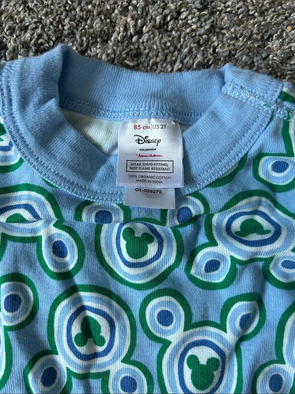 Hanna Andersson Mickey Mouse Print Pajama Set